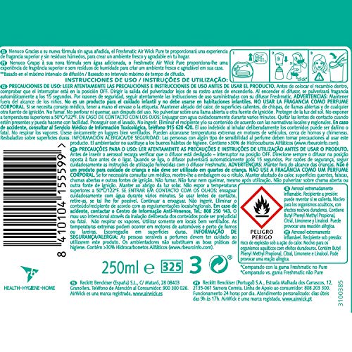 Air Wick Freshmatic - Recambios de Ambientador Spray Automático, Esencia para Casa con Aroma a Nenuco - Pack de 3