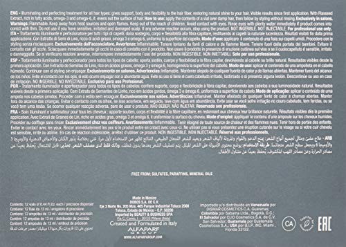 ALFAPARF Sublime Semi DI Lino Shine Lotion 156ML Unisex Adulto, Negro, Único