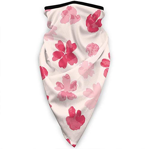 ALLdelete# Patrón Sakura Unisex Cuello Polaina Bufanda Facial Calentador al Aire Libre Protección contra el Polvo a Prueba de Viento Sombreros multifuncionales