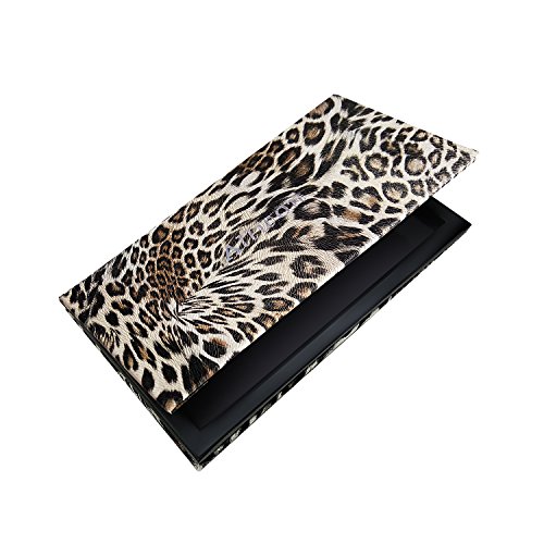 Allwon Paleta de maquillaje magnética de Paleta de maquillaje vacía de leopardo para lápiz labial Blush Sombra de ojos