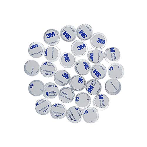 Allwon Pegatinas de metal 56 piezas para paleta magnética Paleta de maquillaje de sombra de ojos vacía Depósito de espátula (28 piezas redondas + 28 piezas cuadradas)