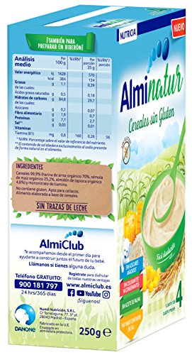 Alminatur Papilla de cereales sin gluten a partir de los 4 meses - 250 g