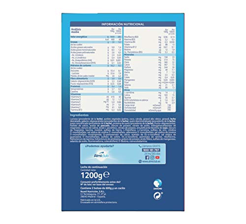 Almirón 2 Leche de continuación en polvo desde los 6 meses - 1200 g