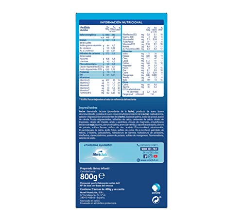 Almirón 3 Leche de crecimiento en polvo desde los 12 meses - 800 g