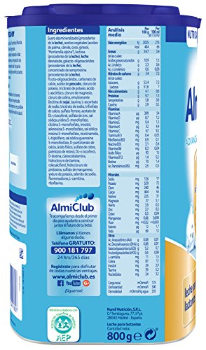 Almirón Advance con Pronutra 1 Leche de inicio en polvo a partir del primer día 800 g