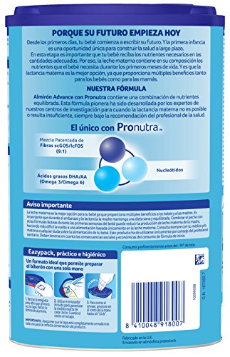 Almirón Advance con Pronutra 1 Leche de inicio en polvo a partir del primer día 800 g