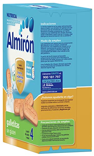 Almirón Galletas sin Gluten para Disolver en el Biberón, a partir de 4 meses - 250 g