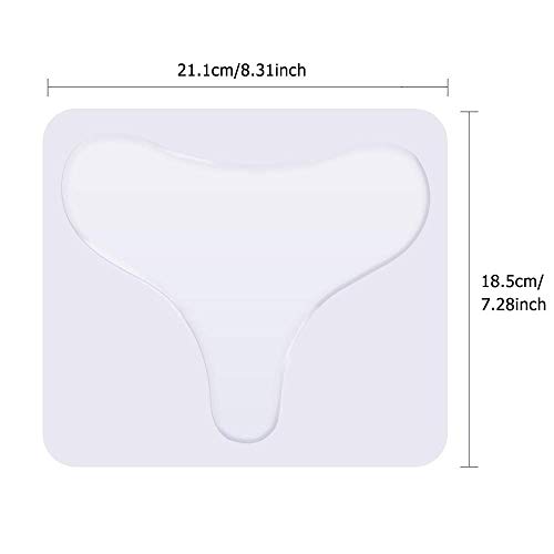 Almohadilla antiarrugas en el pecho, MS.DEAR almohadillas antiarrugas hechas de silicona de grado médic para la eliminación y eliminación de arrugas de piel y escote y reduce las líneas finas