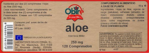 Aloe 250 mg. 120 comprimidos