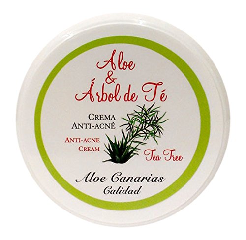 Aloe Canarias 200010 - Crema de aloe vera y árbol del té, anti-acné