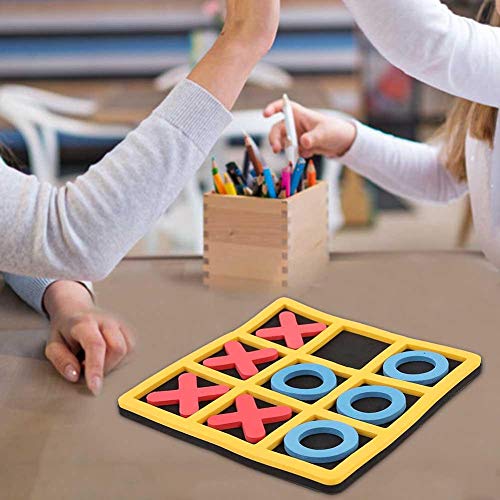 Alomejor Juego de Mesa Tic TAC Toe Travel Juego de Mesa Tic Bug Toe Juguete Educativo para niños de Todas Las Edades Juego de Viaje X y O