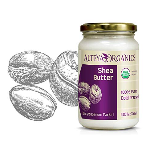 Alteya Organic mantequilla de Karité 350 ml – 100% USDA certificada manteca de karite refinada, natural y pura (Butyrospermum Parkii)