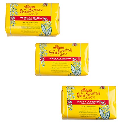 Álvarez Gómez - Jabón en Pastilla con Aroma Colonia Clásica - 3 unidades 125 gr/unidad