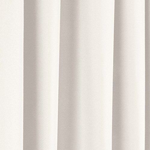 AmazonBasics - Cortinas opacas con aislamiento térmico y alzapaños, 1 unidad, 135 x 244 cm, beige