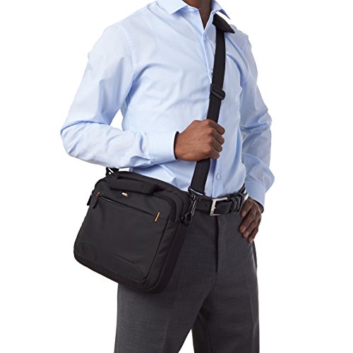 AmazonBasics - Funda para llevar del hombro ordenador portátil de 11,6 pulgadas (29,4 cm) e iPad, negro, 1 unidad