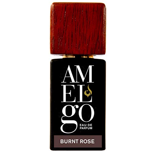 Amelgo Burnt Rose - Perfume árabe en aerosol para mujer, almizcle blanco y rosa con auténtico aceite de oud, de larga duración