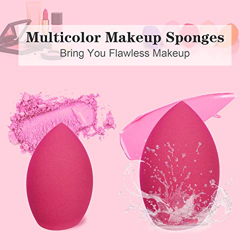 AMMIY 5 Unidades Esponja Maquillaje, Set de Makeup Blender Beauty para Base de Maquillaje, Ideal para Líquidos, Cremas y Polvos