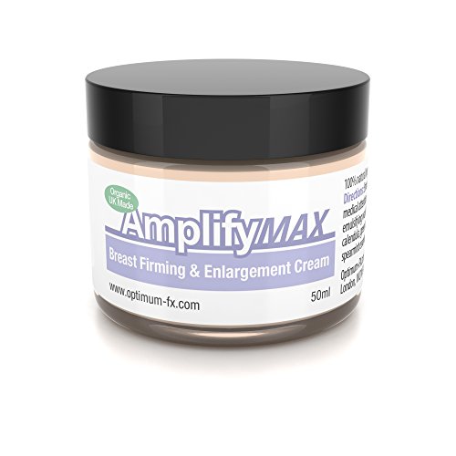 Amplify MAX Crema Reafirmante de Senos Mejorada Para 30 Días 11 Formas Para Lograr un Busto Más Firme y Lleno RÁPIDAMENTE Fabricada en el Reino Unido Natural y Orgánica 50ml