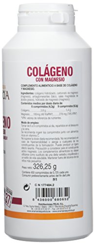 Ana Maria Lajusticia - Colágeno con magnesio – 450 comprimidos articulaciones fuertes y piel tersa. Regenerador de tejidos con colágeno hidrolizado tipos 1 y 2. Envase para 75 días de tratamiento.