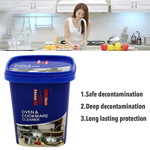 aniceday Limpiador Multifuncional Crema detergente Fuerte para Cocina Utensilios de Cocina de Acero Inoxidable mágico Limpiador de Cocina Fórmula Natural