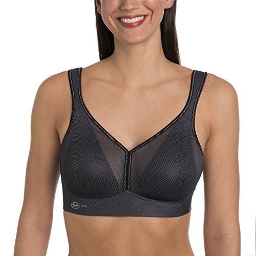 Anita Active Sport-BH Air Control Deltapad Sujetador Deportivo, Gris (Anthrazit 408), 100C para Mujer