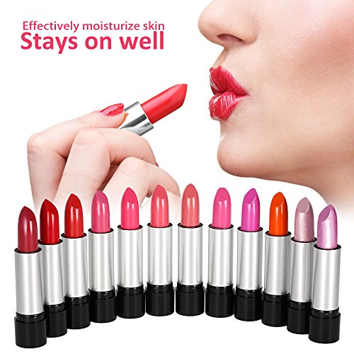 Anself - 12 colores Conjunto de Pintalabios brillante cosmético para maquillaje de labios para moda de mujeres (#2)