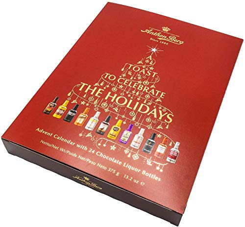 Anthon Berg 24 días Licor de Chocolate Calendario de Adviento Rojo, 372g