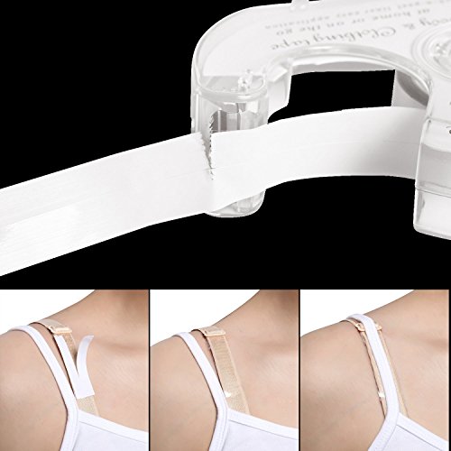Aogolouk Cinta de Doble Cara Adhesiva Cinta de Adhesivo Adhesivo Cinta de Seguridad para Las Mujeres Vestido de la Ropa del Cuerpo Butt Pads Tapa del pezón 9.8Ft / Roll