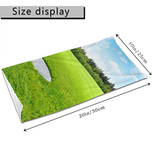 AOOEDM Golf Club and Ball In Green Grass Nature Forest A prueba de polvo A prueba de viento Variedad Pañuelo para la cabeza Bandanas, Calentador de cuello, Envoltura para la cabeza, Headwear Protecci