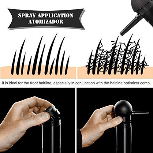 Aplicador en Spray para productos de Fibras de Construcción de Pelo,aplicación precisa para boquillas de fibra para la construcción del cabello