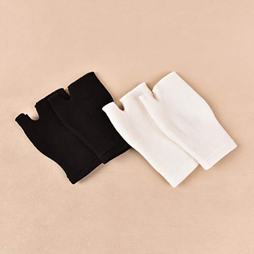 Apoyos 1pair Nueva Ultrafino Ventilar la muñeca Guardia Artritis Brace Ayuda de la Manga del Guante elástico Palma de la Mano de la muñeca (Color : White)