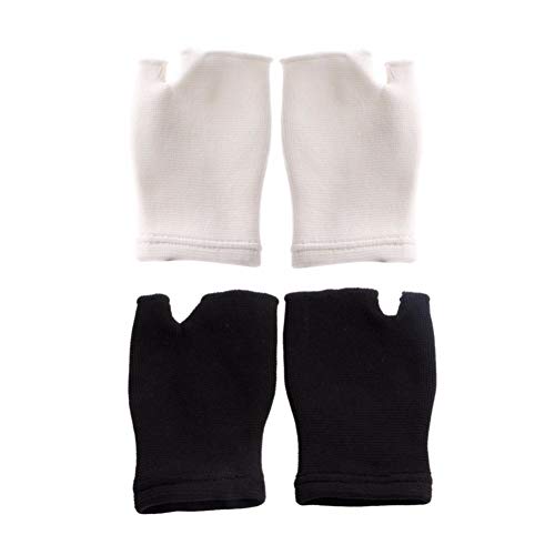 Apoyos 1pair Ultrafino Ventilar la muñeca Guardia Artritis Brace Ayuda de la Manga del Guante elástico Palma de la Mano de la muñeca (Color : Black)