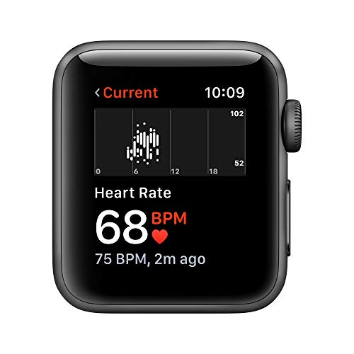 Apple Watch Series 3 Reloj Inteligente Gris OLED GPS (satélite) - Relojes Inteligentes (OLED, Pantalla táctil, GPS (satélite), 18 h, 26,7 g, Gris)