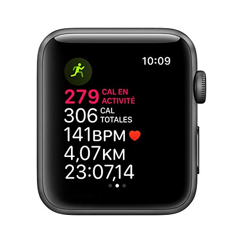 Apple Watch Series 3 Reloj Inteligente Gris OLED GPS (satélite) - Relojes Inteligentes (OLED, Pantalla táctil, GPS (satélite), 18 h, 32,3 g, Gris)