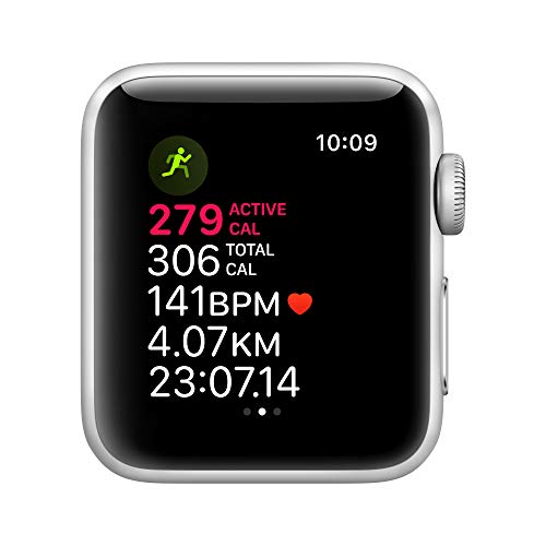 Apple Watch Series 3 Reloj Inteligente Plata OLED GPS (satélite) - Relojes Inteligentes (OLED, Pantalla táctil, GPS (satélite), 18 h, 26,7 g, Plata)