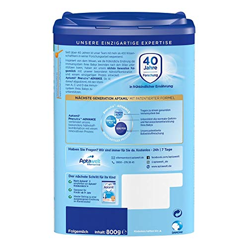 Aptamil 3 leche de continuación con Pronutra, 800g