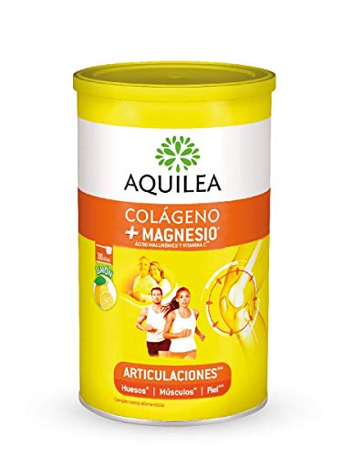 AQUILEA - URIACH AQUILEA Artinova Colágeno+Magnesio con Ácido Hialurónico y Vitamina C Sabor Limón 375 g