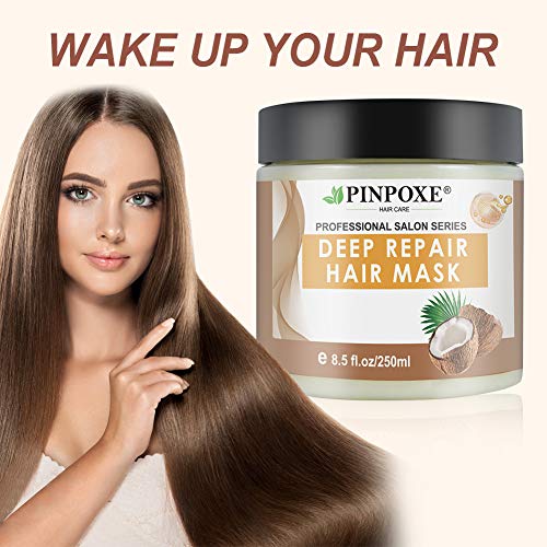 Argania Máscara para pelo, Cabello Mascarillas, Hair Mask, mascara de cabello Profesional, Reparación Profunda reconstructor instantáneo para cabello dañado, 250 ml