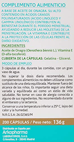 Arkopharma Arkocaps Aceite Onagra 20 Caps - 50 Unidades