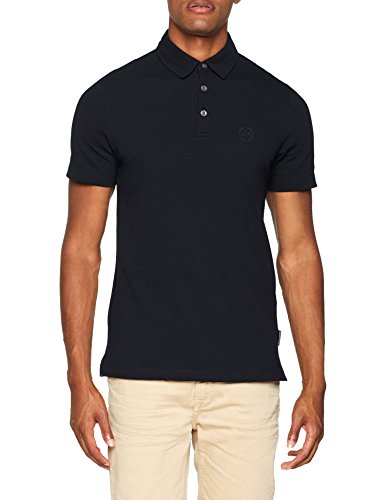 Armani Exchange 8nzf78 Polo, Negro (Black 1200), Large para Hombre