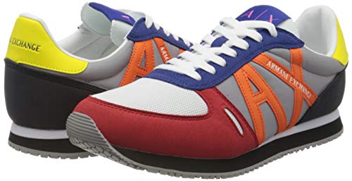 Armani Exchange Sneaker, Zapatillas para Hombre, Multicolor (Multicolor K492), 43 EU