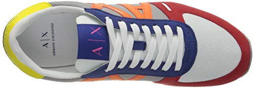 Armani Exchange Sneaker, Zapatillas para Hombre, Multicolor (Multicolor K492), 43 EU