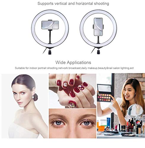 Aro de Luz con Tripode LED Ring Light Anillo Luz para Maquillaje, Tiktok, Live Stream, Fotografia, Vlog con tripode y Mando (Tamaño de Aro: 30cm)