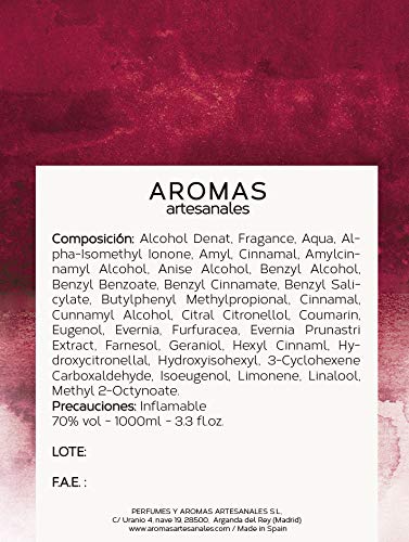 AROMAS ARTESANALES - Eau de Parfum Camile | Perfume con vaporizador para Hombres | Main olfactory notes oud wood and amberFragancia Masculina 100 ml | Notes o