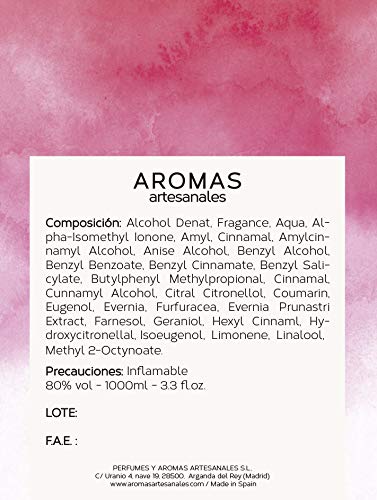 AROMAS ARTESANALES - Eau de Parfum Llombay | Perfume con vaporizador para Mujeres | Fragancia Femenina 100 ml | Distintos Aromas - Encuentra el tuyo Aquí
