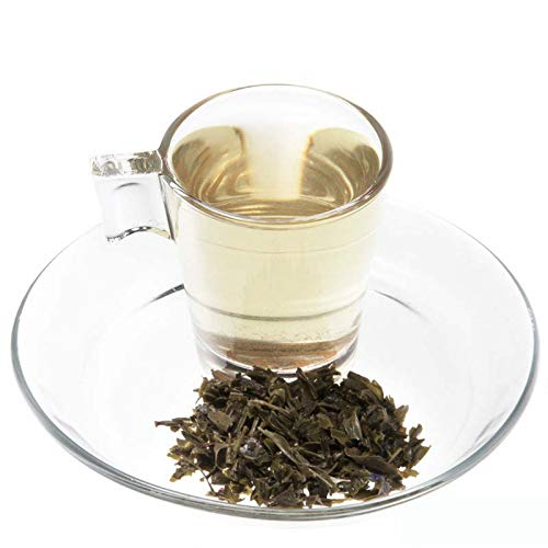 Aromas de Té - Té Verde Sencha Violeta con Grosella y Caramelo a Granel Sabor Caramelos de Violeta, 100 gr.
