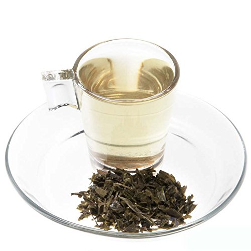 Aromas de Té - Té Verde Sencha Violeta con Grosella y Caramelo a Granel Sabor Caramelos de Violeta, 100 gr.