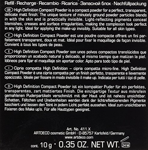 Artdeco High Definition Compact Powder Refill 2 Light Ivory Wkład do pudru prasowanego