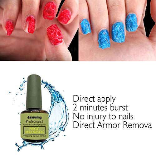 ARTIFUN Magic Soak Off Gel Removedor de esmalte de uñas 15 ml, Profesional Eliminar esmalte de uñas Eliminar Primer Base Gel de capa superior mate en 3-5 MINS
