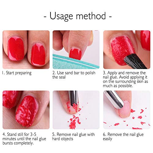 ARTIFUN Magic Soak Off Gel Removedor de esmalte de uñas 15 ml, Profesional Eliminar esmalte de uñas Eliminar Primer Base Gel de capa superior mate en 3-5 MINS